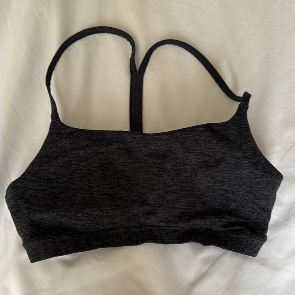 Lole Black Sports Bra Moisture-Wicking Y-Back